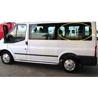 FORD TRANSIT VH/VM - 11/2000 to 9/2014 - SWB VAN - PASSENGERS - LEFT SIDE REAR BONDED FIXED WINDOW GLASS - PRIVACY GREY - 1210 x 580 - NEW