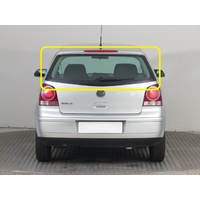 VOLKSWAGEN POLO V - WVWZZZ9NZ - 11/2005 to 4/2010 - 3DR/5DR HATCH - REAR WINDSCREEN GLASS (CURVE BOTTOM EDGE) - NEW