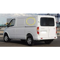 LDV V80 - 4/2013 TO CURRENT - VAN - LEFT SIDE REAR FIXED BONDED WINDOW GLASS - (989 X 555) - NEW