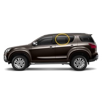ISUZU MU-X 4WD - 11/2013 TO 5/2021 - 5DR SUV - PASSENGERS - LEFT SIDE REAR DOOR GLASS - WITH FITTING - NEW