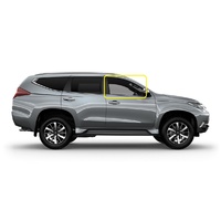 MITSUBISHI PAJERO SPORT QE - 10/2015 TO CURRENT - 5DR WAGON - RIGHT SIDE FRONT DOOR GLASS (WITH FITTING) - GREEN - NEW