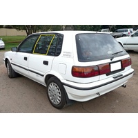 suitable for TOYOTA COROLLA AE92 - 6/1989 to 8/1994 - 5DR HATCH - PASSENGERS - LEFT SIDE REAR DOOR GLASS - NEW