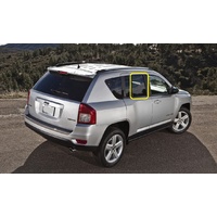 JEEP COMPASS MK - 03/2007 to 12/2016 - 4DR WAGON - RIGHT SIDE REAR DOOR GLASS - NEW