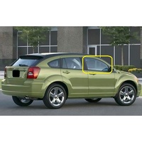 DODGE CALIBER PM - 8/2006 to 12/2011 - 5DR HATCH - RIGHT SIDE FRONT DOOR GLASS (2 HOLES) - GREEN - NEW