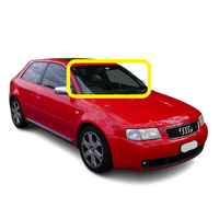 AUDI A3 S3 - 6/1997 to 1/2004 - 3DR/5DR HATCH - FRONT WINDSCREEN GLASS - MIRROR BUTTON, TOP MOULD & RETAINER - NEW