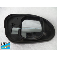 HOLDEN COMMODORE VT/VX/VU - 9/1997 TO 3/2007 - 4DR SEDAN/WAGON/UTE - PASSENGERS - LEFT SIDE MIRROR - WITH BACKING PLATE - (SECOND-HAND)