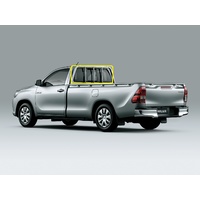 suitable for TOYOTA HILUX ZN210 - 4/2005 to 6/2015 - 2DR/4DR UTE -  REAR WINDSCREEN GLASS - NO DEMISTER - GREEN - NEW