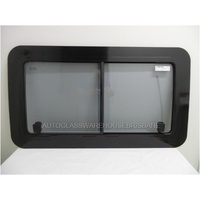 IVECO DAILY - 3/2002 to 3/2015 - SWB VAN - PASSENGERS - LEFT SIDE FRONT SLIDING UNIT - BONDED GLASS IN ALUMINIUM - 1085 x 625