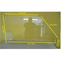 FORD ECONOVAN JG SERIES 2 - 1/1997 TO 9/1999 - SWB VAN - DRIVERS - RIGHT SIDE FRONT DOOR GLASS