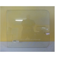 suitable for TOYOTA HIACE YH50 - VAN 2/83>10/89 - LEFT SIDE MIDDLE SLIDING DOOR - REAR 1/2 FIXED GLASS