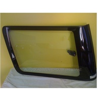 suitable for TOYOTA LANDCRUISER 76 - 78 SERIES - 3/2007 to CURRENT - 5DR WAGON - PASSENGERS - LEFT SIDE REAR CARGO GLASS - NOT ENCAPSULATED