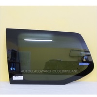 suitable for TOYOTA PRADO 120 SERIES - 2/2003 to 10/2009 - 5DR WAGON - LEFT SIDE REAR CARGO FLIPPER GLASS - ONE HOLE, ANTENNA - PRIVACY  TINT