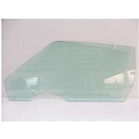 FORD FALCON XA/XB/XC - 1/1972 to 1/1978 - 2DR COUPE (LAUDAU COBRA) - PASSENGERS - LEFT SIDE FRONT DOOR GLASS - GREEN