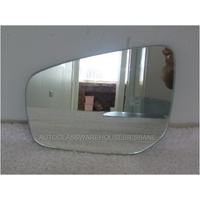 MITSUBISHI MIRAGE 	LA - 2013 to 1/2020 - 5DR HATCH - PASSENGERS - LEFT SIDE MIRROR - FLAT GLASS ONLY - 163MM WIDE X 130MM HIGH