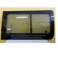 MERCEDES SPRINTER MWB/LWB - 9/2006 to CURRENT - DRIVERS - RIGHT SIDE FRONT SLIDING UNIT GLASS (GLASS IN GLASS FRAME) (FRONT PIECE SLIDES BACK) 