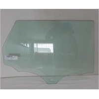 RANGE ROVER EVOQUE L538 - 1/2012 to CURRENT - 5DR SUV - DRIVERS - RIGHT SIDE REAR DOOR GLASS - 1 HOLE - GREEN