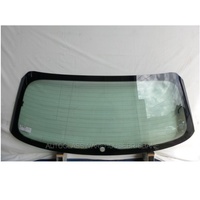 AUDI A3 8V - 5/2013 to 1/2022 - 5DR HATCH - REAR WINDSCREEN GLASS - GREEN - HEATED - ANTENNA (1 HOLE) 1295 X 490