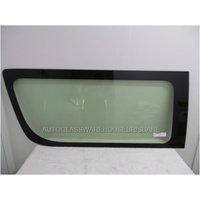 suitable for TOYOTA HIACE 220 SERIES - 4/2005 to 4/2019 - COMMUTER BUS/TRADE VAN - LEFT SIDE FRONT FIXED CARGO GLASS - SMALL CERAMIC - GREEN