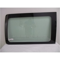 VOLKSWAGEN TRANSPORTER - T5/T6 - 8/2004 TO CURRENT - SWB VAN - DRIVERS - RIGHT SIDE REAR BONDED WINDOW GLASS - 920 X 560 - GREEN