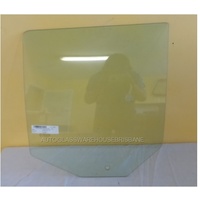 JEEP PATRIOT MK - 8/2007 TO 12/2016 - 4DR WAGON - PASSENGERS - LEFT SIDE REAR DOOR GLASS - GREEN