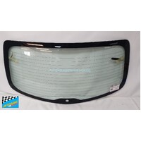 MAZDA 3 BK - 1/2004 to 3/2009 - 5DR HATCH - REAR WINDSCREEN GLASS - HEATED - GREEN - NO ANTENNA - WITH WIPER HOLE