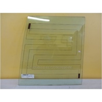 suitable for TOYOTA LANDCRUISER 76-79 SERIES - 3/2007 to CURRENT - 5DR WAGON - LEFT SIDE REAR BARN DOOR GLASS - HEATED - GREEN - 486 x 460W BOTTOM