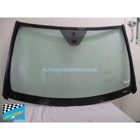 MERCEDES ML/GL CLASS W164 - 9/2005 TO 12/2012 - 4DR WAGON - FRONT WINDSCREEN GLASS - GREEN - RAIN SENSOR LENS, TOP & SIDE ENCAPSULATED, RETAINER