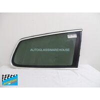 VOLKSWAGEN PASSAT MK 6.5 3C - 6/2011 TO 4/2015 - 4DR WAGON - DRIVERS - RIGHT SIDE REAR CARGO GLASS - ORIGINAL PART, CHROME MOULD, AERIAL - GREEN
