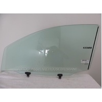 NISSAN DUALIS J10 - 5 SEATER - 10/2007 to - 6/2014 - 4DR WAGON - LEFT SIDE FRONT DOOR GLASS (BACK EDGE 435MM HIGH)