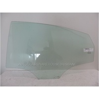 HYUNDAI ACCENT RB - 7/2011 to CURRENT - 5DR HATCH - PASSENGER - LEFT SIDE REAR DOOR GLASS - 2 HOLES - GREEN