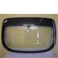DAEWOO LANOS SX - 8/1997 to 1/2004 - 5DR HATCH - REAR WINDSCREEN GLASS - HEATED - SQUIRTER HOLE, - TOP CONNECTOR 