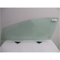 HONDA CIVIC FK - 9TH GEN - 6/2012 to 5/2016 - 5DR HATCH - PASSENGERS - LEFT SIDE FRONT DOOR GLASS - WITH FITTING - GREEN