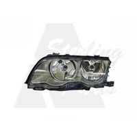 BMW 3 SERIES E46 - 4DR SEDAN 9/98>10/01 - PASSENGER - LEFT SIDE HEADLIGHT - NEW (SILVER/GREY)
