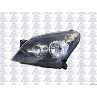 HOLDEN ASTRA AH - 5DR HATCH/WAGON 9/04>10/06 - PASSENGER - LEFT SIDE HEADLIGHT - BLACK - NEW