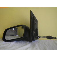 FORD FOCUS LS - 5DR HATCH 6/05>12/08 - LEFT SIDE COMPLETE MANUAL MIRROR - BLACK