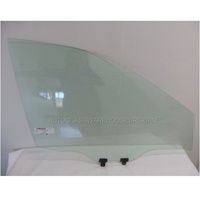 NISSAN X-TRAIL T32 - 3/2014 to 11/2022 - 5DR WAGON - DRIVERS - RIGHT SIDE FRONT DOOR GLASS - WITH FITTINGS  - GREEN