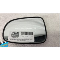 DAIHATSU SIRION M100 - 7/1998 to 1/2005 - 5DR HATCH - PASSENGER - LEFT SIDE MIRROR - FLAT GLASS WITH BACKING PLATE- 156mm x 118mm