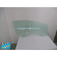 OPEL ASTRA PJ - 9/2012 to CURRENT - 3RD HATCH - DRIVERS - RIGHT SIDE FRONT DOOR GLASS - 2 HOLES - GREEN