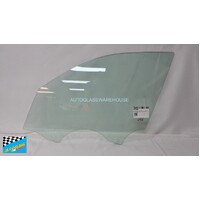 BMW X3 G01 - 10/2017 to CURRENT - 5DR WAGON - PASSENGER - LEFT SIDE FRONT DOOR GLASS (2 HOLES) - GREEN