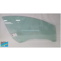PEUGEOT 308 CC T7 - 7/2009 TO 12/2013 - 2DR CONVERTIBLE - DRIVERS - RIGHT SIDE FRONT DOOR GLASS - GREEN - SK