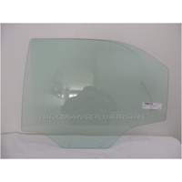 DAEWOO KALOS T200 - 3/2003 to 12/2004 - 4DR SEDAN - PASSENGERS - LEFT SIDE REAR DOOR GLASS - GREEN