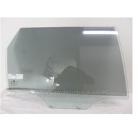 HOLDEN VIVA JF - 10/2005 to 4/2009 - 4DR WAGON - DRIVERS - RIGHT SIDE REAR DOOR GLASS - GREEN