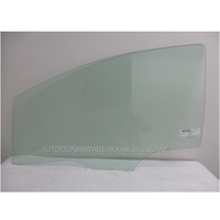 PEUGEOT 307 - 3/2002 to 2008 - 3DR HATCH - LEFT SIDE FRONT DOOR GLASS - GREEN