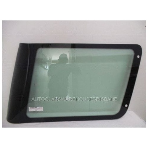 suitable for TOYOTA LANDCRUISER 76 - 79 SERIES - 3/2007 to CURRENT - 5DR WAGON - RIGHT SIDE REAR FLIPPER GLASS - NO ENCAPSULATION ,NO FITTINGS