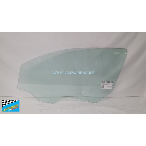 DODGE CALIBER PM - 8/2006 to 12/2011 - 5DR HATCH - LEFT SIDE FRONT DOOR GLASS (2 HOLES) - GREEN - NEW