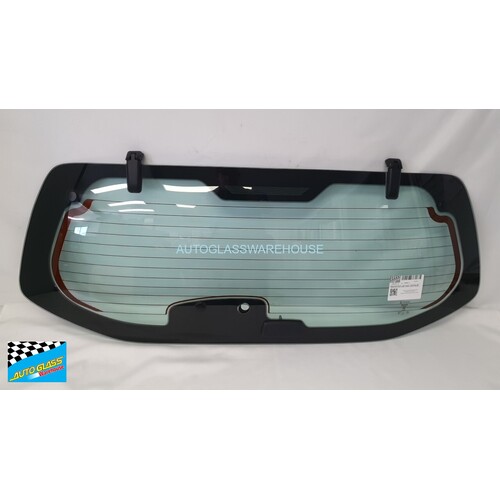 NISSAN PATHFINDER R51 - 7/2005 to 10/2013 - 4DR WAGON - REAR WINDSCREEN GLASS - GREEN - HEATED - 8 HOLES - GENUINE