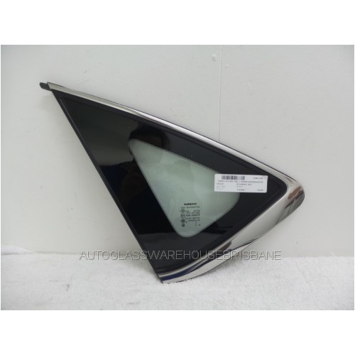 NISSAN PULSAR B17 - 2/2013 to CURRENT - 4DR SEDAN - LEFT SIDE OPERA GLASS - ENCAPSULATED - (Second-hand)