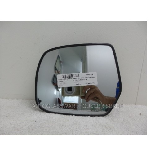 FORD RANGER PJ/PK - 12/2006 to 9/2011 - UTE - LEFT SIDE MIRROR - WITH BACKING PLATE - A024-001 LH - (SECOND-HAND)