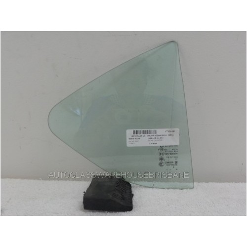 MITSUBISHI MIRAGE LA - 7/2014 to 11/2016 - 4DR SEDAN - RIGHT SIDE REAR QUARTER GLASS - (Second-hand)