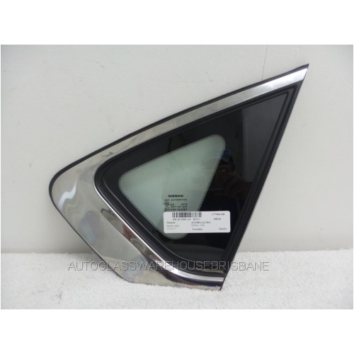 NISSAN ALTIMA L33 - 11/2013 to 12/2017 - 4DR SEDAN - RIGHT SIDE REAR QUARTER GLASS - (Second-hand)